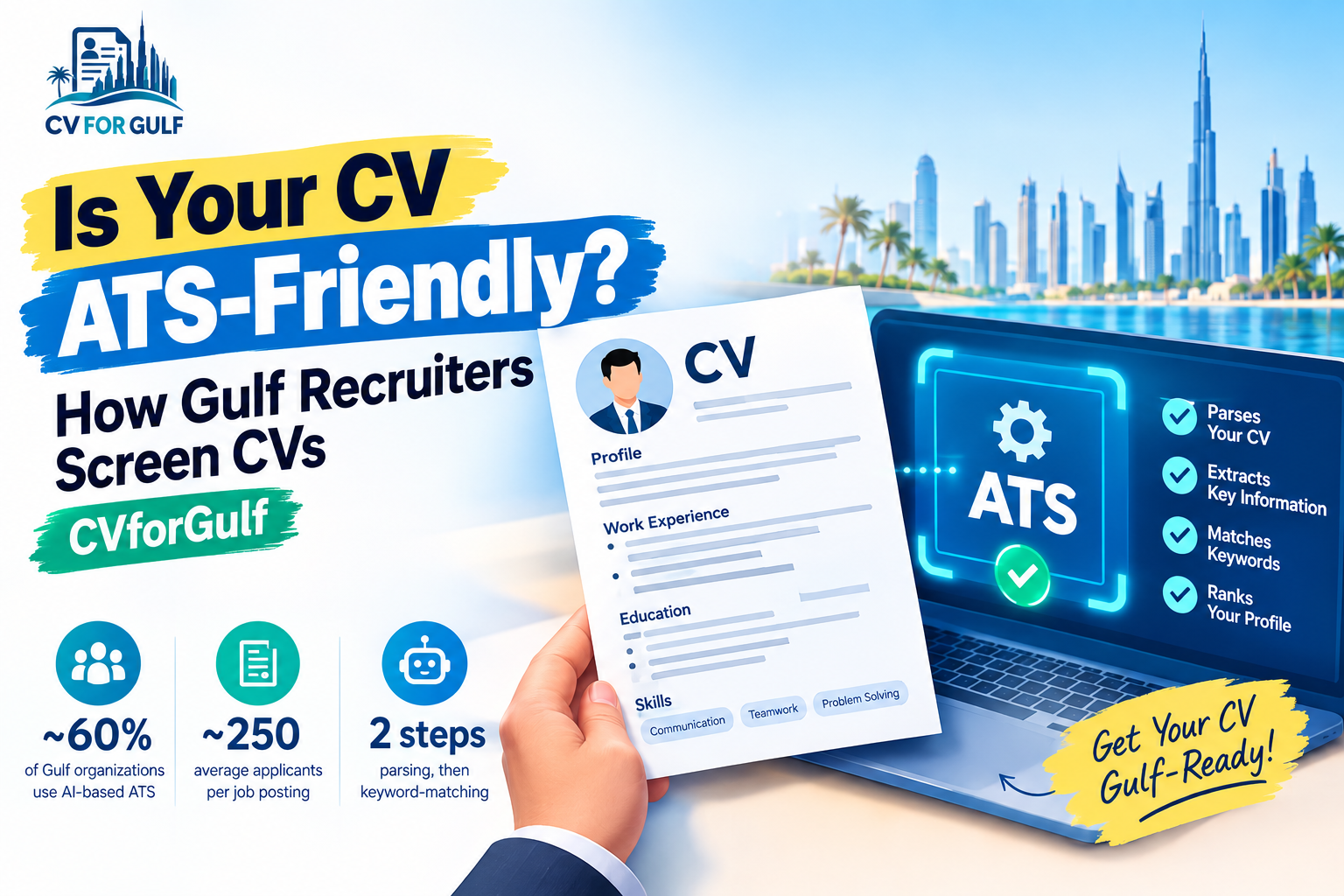 Is Your CV ATS-Friendly? How Gulf Recruiters Screen CVs | CVforGulf